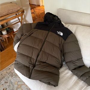 The North Face Olive Puffer Jacket